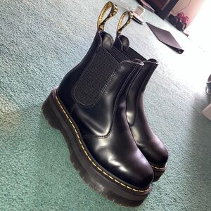 Dr. Martens Black Platform Ankle Boots